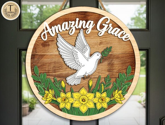 Christian Spring Door Hanger Cut File Review: Faith Meets Craft