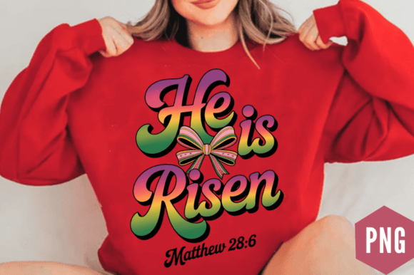 Easter He is Risen Christian PNG Design Review for Real Projects