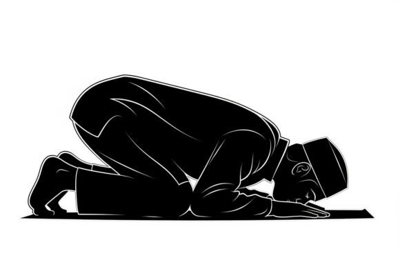 Embroidery Design Review: Silhouette Man in Prayer Position