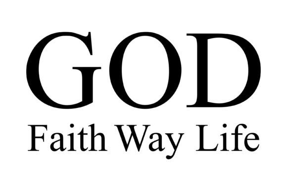 God Faith Way Life Typography Review for Real Embroidery Projects