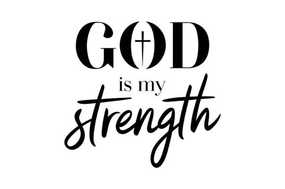 God is My Strength Typography Review for Embroidery Projects