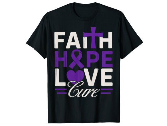 Review: Faith Hope Love Cure Awareness T-Shirt Design