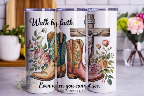 Review of Faith Boots Floral Tumbler Wrap Design