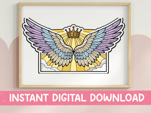Winged Crown Angel Wings Sky Design Review